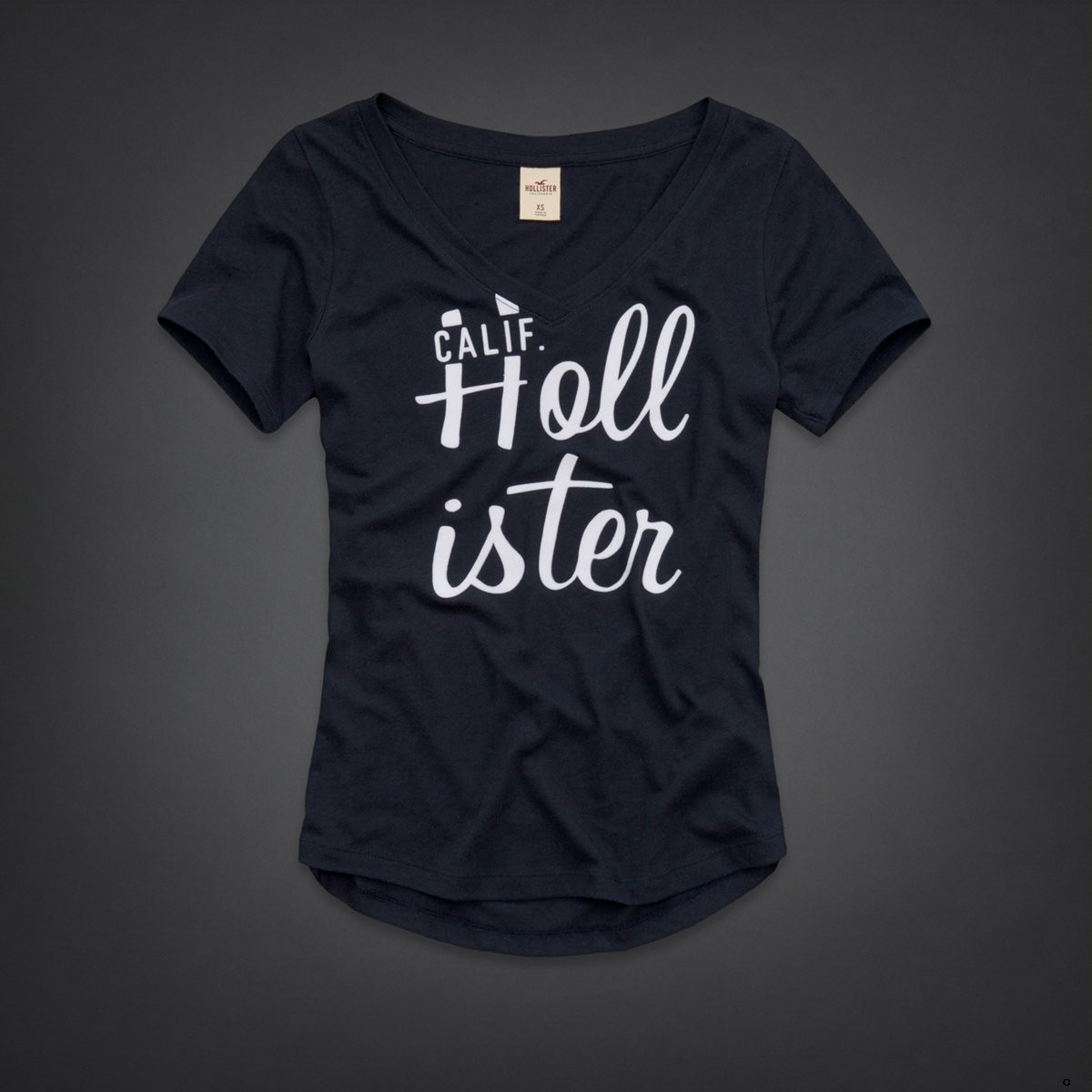 Hollister Mujeres De Cuello Redondo Corto Remera HCO4832